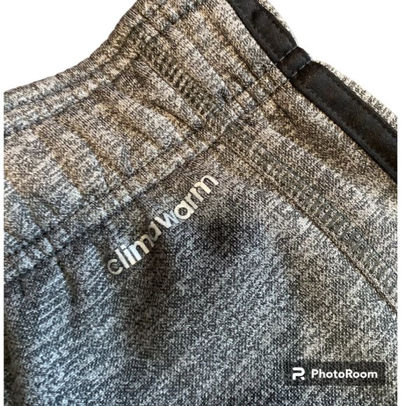 ADIDAS CLIMAWARM ATHLETIC PANTS, GRAY AND BLACK, SIZE XXL - Picture 6 of 7